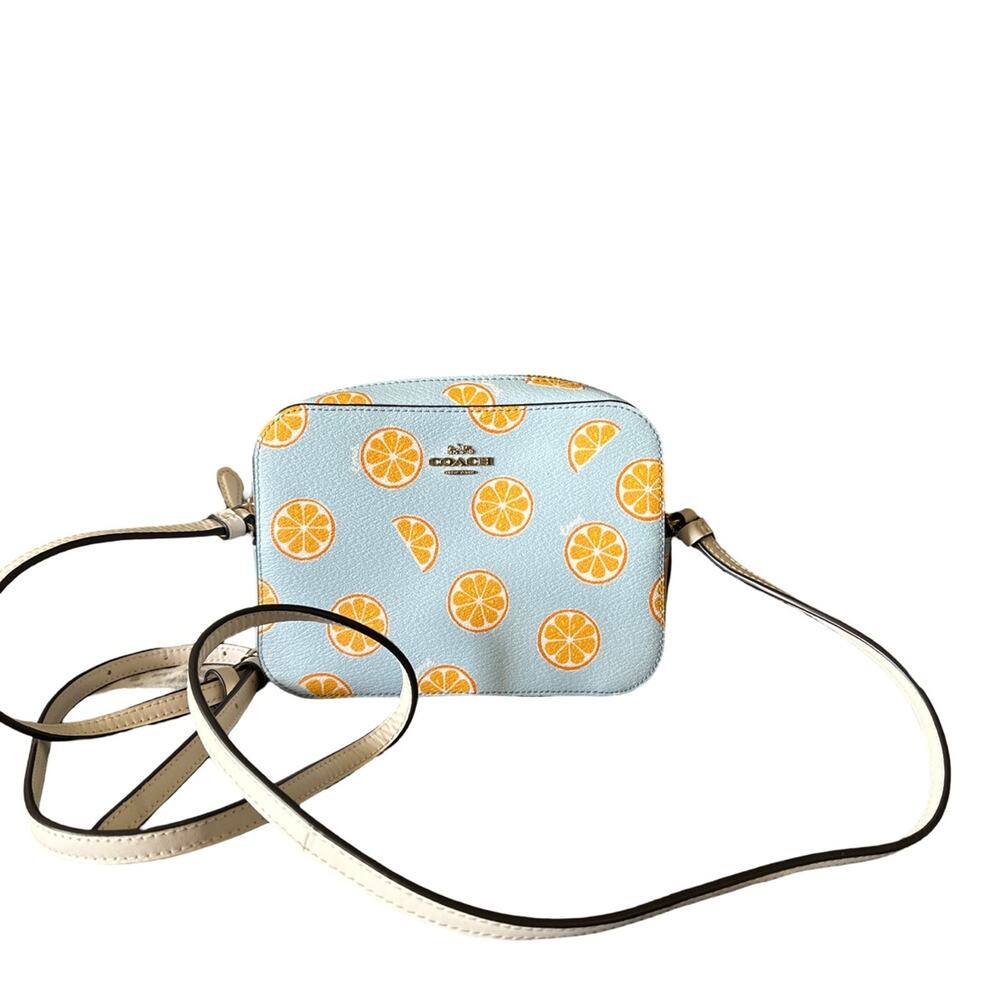 Coach Orange Slices Purse Mini Camera Bag